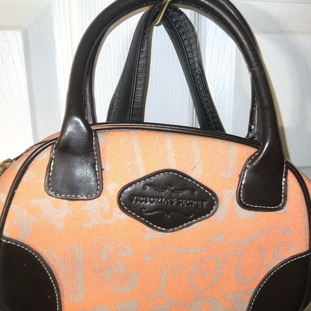Victoria's Secret Orange and Brown‎ Satchel